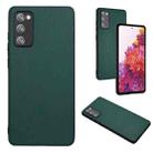 For Samsung Galaxy S20 FE R20 Leather Pattern Phone Single Case(Green) - 1