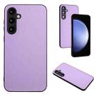 For Samsung Galaxy S23 FE 5G R20 Leather Pattern Phone Single Case(Purple) - 1