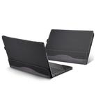 For HP Pavilion X360 Laptop 14t-ek / 14-ek Leather Laptop Shockproof Protective Case(Black) - 1