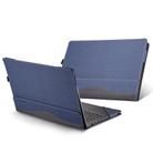 For HP Pavilion X360 Laptop 14t-ek / 14-ek Leather Laptop Shockproof Protective Case(Dark Blue) - 1