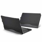For HP OmniBook 7 Flip 16 inch 16-au Leather Laptop Shockproof Protective Case(Black) - 1