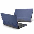 For HP OmniBook 7 Flip 16 inch 16-au Leather Laptop Shockproof Protective Case(Dark Blue) - 1