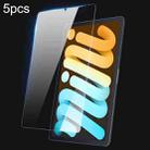 For iPad mini 6 / mini 2024 5pcs DUX DUCIS 0.33mm 9H HD Full Screen Tempered Glass Film - 1