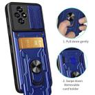 For Honor 200 Sliding Camshield TPU+PC Phone Case with Card Slot(Blue) - 3