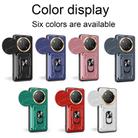 For Honor X60 Pro / X9c Sliding Camshield TPU+PC Phone Case with Card Slot(Red) - 2