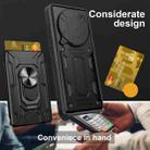 For Honor Magic7 Pro Sliding Camshield TPU+PC Phone Case with Card Slot(Dark Green) - 3