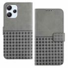For Xiaomi Redmi 12 4G Woven Embossed RFID Blocking Leather Phone Case(Grey) - 1