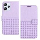 For Xiaomi Redmi 12 4G Woven Embossed RFID Blocking Leather Phone Case(Purple) - 1