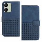 For Xiaomi Redmi 13C 4G Woven Embossed RFID Blocking Leather Phone Case(Blue) - 1