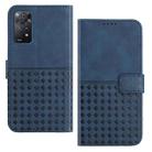 For Xiaomi Redmi Note 11 Pro Woven Embossed RFID Blocking Leather Phone Case(Blue) - 1