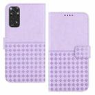 For Xiaomi Redmi Note 11 / 11S Woven Embossed RFID Blocking Leather Phone Case(Purple) - 1