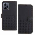 For Xiaomi Redmi Note 12 5G Woven Embossed RFID Blocking Leather Phone Case(Black) - 1