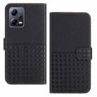 For Xiaomi Redmi Note 12 Pro Woven Embossed RFID Blocking Leather Phone Case(Black) - 1