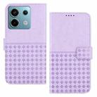 For Xiaomi Redmi Note 13 Pro 5G Woven Embossed RFID Blocking Leather Phone Case(Purple) - 1