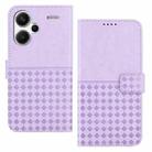 For Xiaomi Redmi Note 13 Pro+ Woven Embossed RFID Blocking Leather Phone Case(Purple) - 1