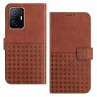 For Xiaomi Mi 11T / 11T Pro Woven Embossed RFID Blocking Leather Phone Case(Brown) - 1
