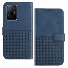 For Xiaomi Mi 11T / 11T Pro Woven Embossed RFID Blocking Leather Phone Case(Blue) - 1