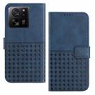 For Xiaomi 13T / 13T Pro Woven Embossed RFID Blocking Leather Phone Case(Blue) - 1