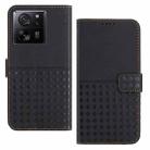 For Xiaomi 13T / 13T Pro Woven Embossed RFID Blocking Leather Phone Case(Black) - 1