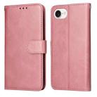 For iPhone SE 20224 Classic Calf Texture Flip Leather Phone Case(Rose Gold) - 1