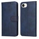 For iPhone SE 20224 Classic Calf Texture Flip Leather Phone Case(Blue) - 1