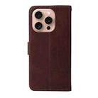 For iPhone 16 Pro Classic Calf Texture Flip Leather Phone Case(Brown) - 3