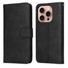 For iPhone 16 Pro Classic Calf Texture Flip Leather Phone Case(Black) - 1