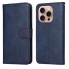 For iPhone 16 Pro Classic Calf Texture Flip Leather Phone Case(Blue) - 1