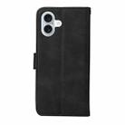 For iPhone 16 Plus Classic Calf Texture Flip Leather Phone Case(Black) - 3