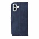 For iPhone 16 Plus Classic Calf Texture Flip Leather Phone Case(Blue) - 3