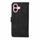 For iPhone 16 Classic Calf Texture Flip Leather Phone Case(Black) - 3