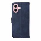 For iPhone 16 Classic Calf Texture Flip Leather Phone Case(Blue) - 3