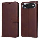 For iPhone 17 Air Classic Calf Texture Flip Leather Phone Case(Brown) - 1