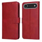 For iPhone 17 Air Classic Calf Texture Flip Leather Phone Case(Red) - 1