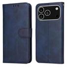For iPhone 17 Pro Classic Calf Texture Flip Leather Phone Case(Blue) - 1