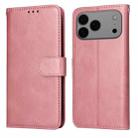 For iPhone 17 Pro Max Classic Calf Texture Flip Leather Phone Case(Rose Gold) - 1