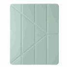 For iPad Air 11 2025 / 2024 Clear Acrylic Deformation Leather Tablet Case(Green) - 2