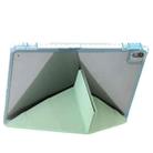 For iPad Air 11 2025 / 2024 Clear Acrylic Deformation Leather Tablet Case(Green) - 3