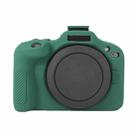 For Canon EOS R100 Litchi Texture Soft Silicone Protective Case(Green) - 1