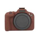 For Canon EOS R100 Glossy Soft Silicone Protective Case(Coffee) - 1