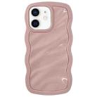 For iPhone 11 Solid Color Waves PC Hybrid TPU Phone Case(Pink) - 1