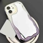 For iPhone 12 Gradient Wave Mirror TPU Phone Case(Blue Purple) - 1