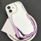 For iPhone 11 Gradient Wave Mirror TPU Phone Case(Light Purple) - 1