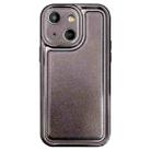 For iPhone 15 Electroplating Frosted TPU Phone Case(Black) - 1