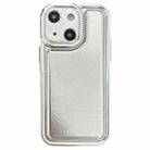 For iPhone 14 Plus Electroplating Frosted TPU Phone Case(Silver) - 1