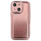 For iPhone 14 Plus Electroplating Frosted TPU Phone Case(Rose Gold) - 1