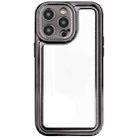 For iPhone 15 Pro Max Electroplating Mirror TPU Phone Case(Black) - 1