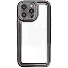 For iPhone 15 Pro Electroplating Mirror TPU Phone Case(Black) - 1