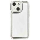 For iPhone 14 Plus Electroplating Mirror TPU Phone Case(Silver) - 1