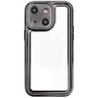 For iPhone 14 Plus Electroplating Mirror TPU Phone Case(Black) - 1